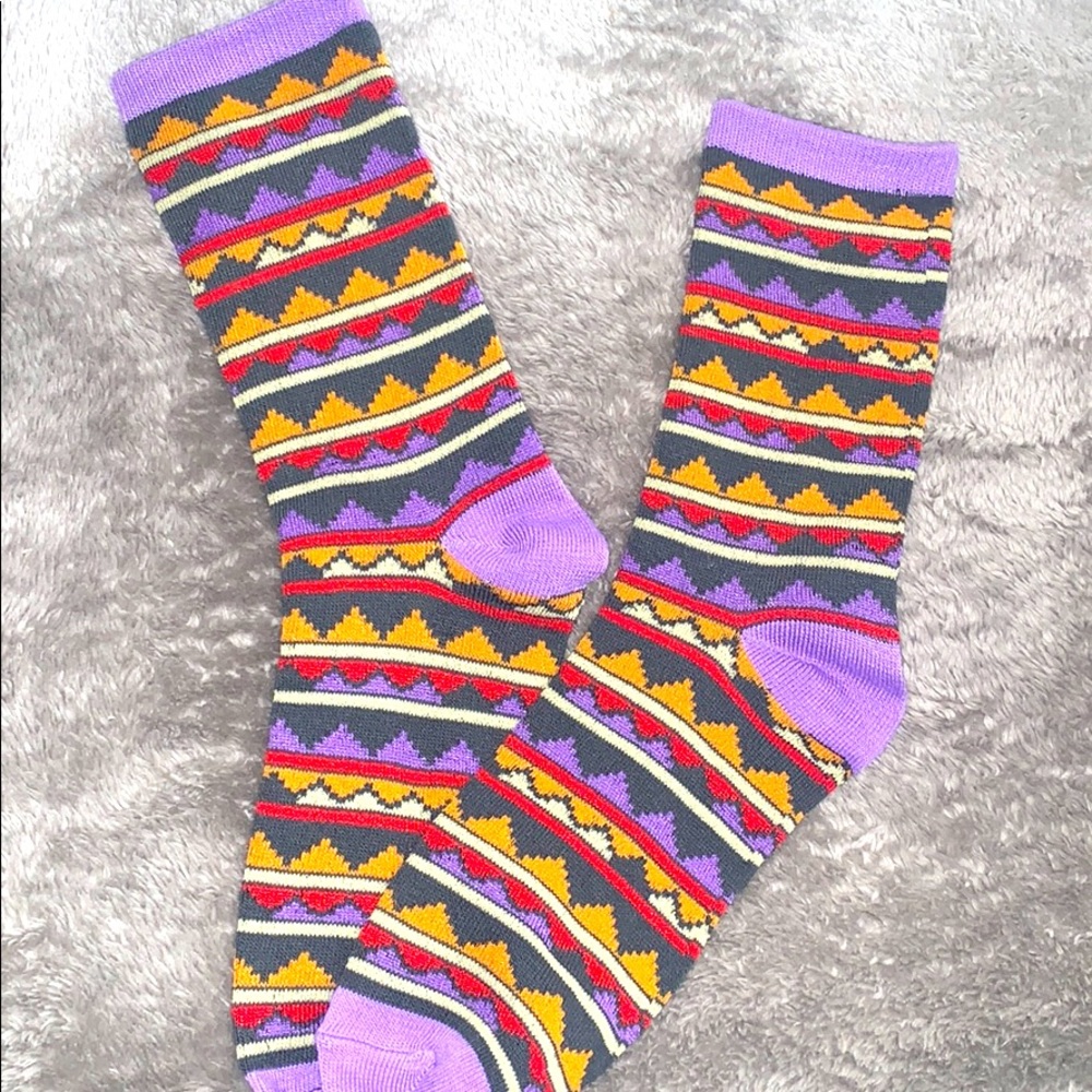 Aztec tribal socks